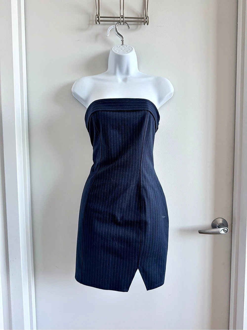 Wild Fable Strapless Pinstripe Mini Dress Size Small